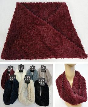 Plush Infinity Scarf [Chevron Pattern]